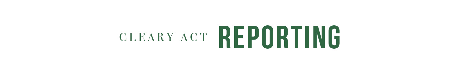 Clery Act Reporting